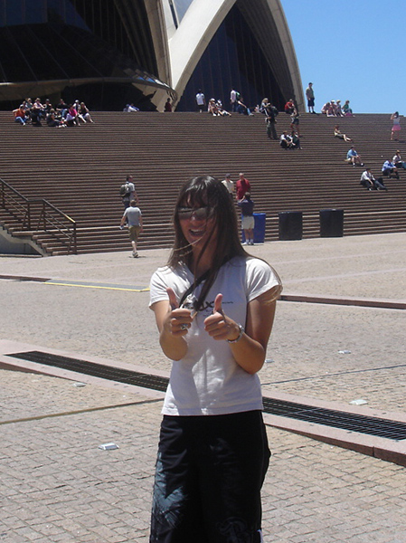 Sheona Outside the Sydney Opera House