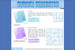 Sudoku Generator, now in blue