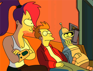 Leela, Fry and Bender