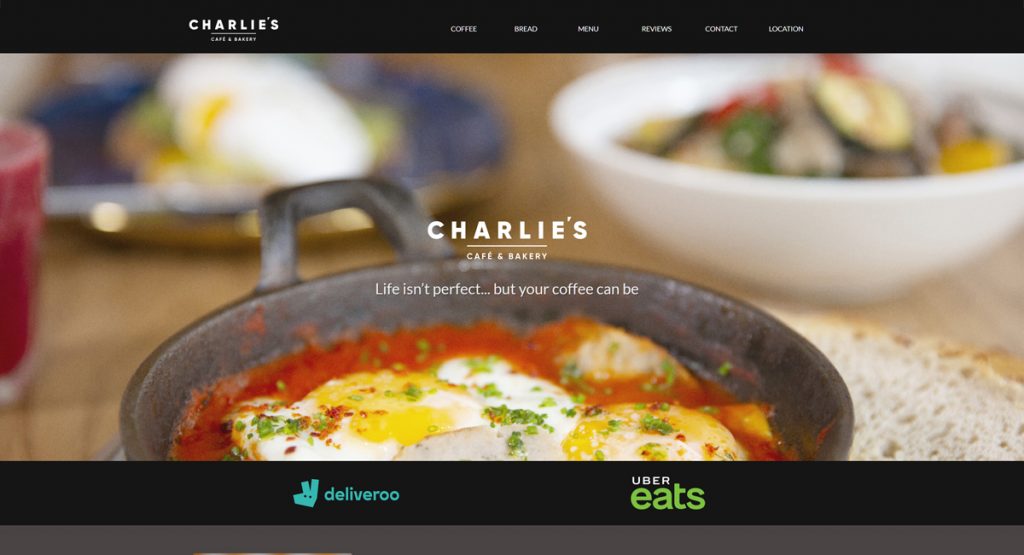 Charlie’s Café & Bakery Website