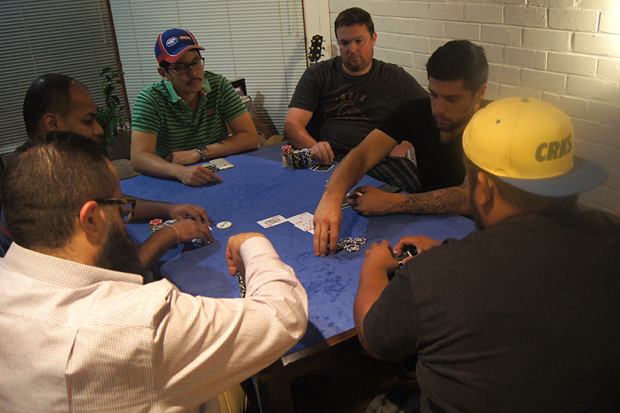 Players at the PLO Poker Night