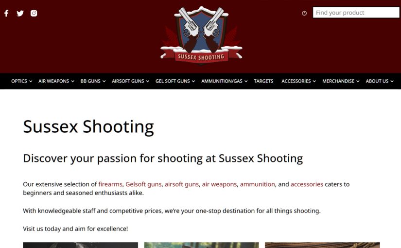 Launch of the shop at Sussex Shooting